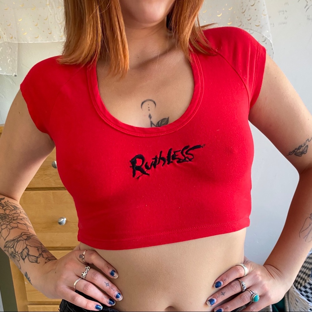 ⚡️RUTHLESS⚡️ Red Croptop ❤️😼